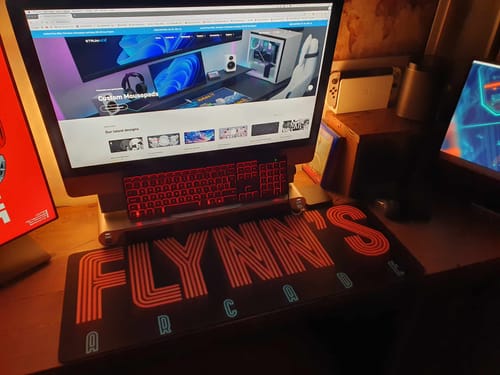 Customer photo review of XXL Extended Medium Custom Mousepad