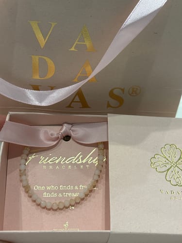 Customer photo review of Friendship Crystal Aruban Sand Bracelet