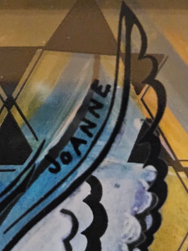 Customer photo review of Hand-written personalization inside your painting