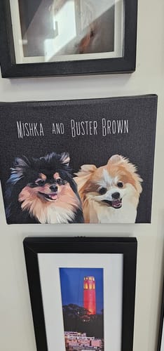 Customer photo review of Pet Art Canvas Wrap