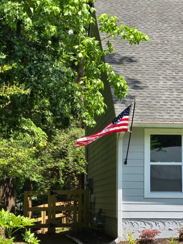 Customer photo review of Heavy Duty American Flag - Outdoor Nylon - Made In USA