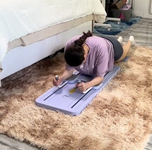 Customer photo review of ALOMIE FitFlex Pilates Reformer Pro Set™