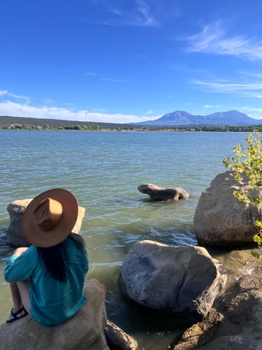 Customer photo review of Brianna Madia | The River Rat Straw Cactus Hat