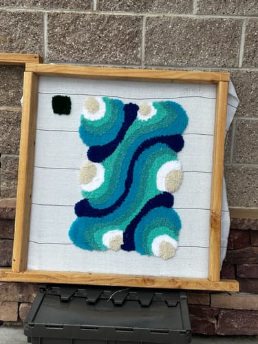 Customer photo review of Tuft Love Group Tufting Classes (Superior, CO)