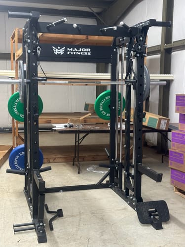 Customer photo review of Major Fitness B52 All-In-One Home Gym Smith Machine