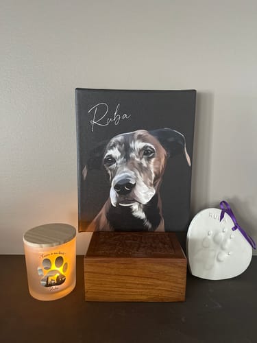 Customer photo review of Pet Art Canvas Wrap