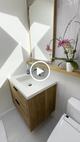 Customer video review of 2-Drawer Floating Vanity / Single Sink