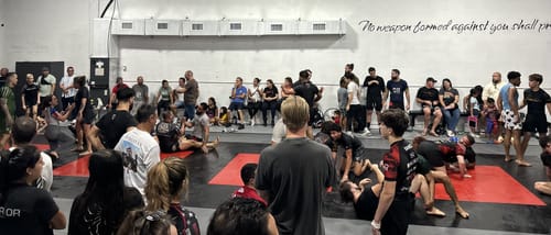 Customer photo review of Black Year Of The Dragon BJJ Rashguard