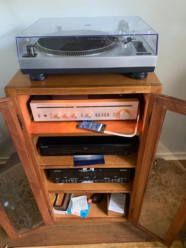 Customer photo review of 12" Vinyl Record Display Frame - LP Wall Storage