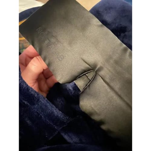 Customer photo review of Masque de Sommeil Profond 100% Soie