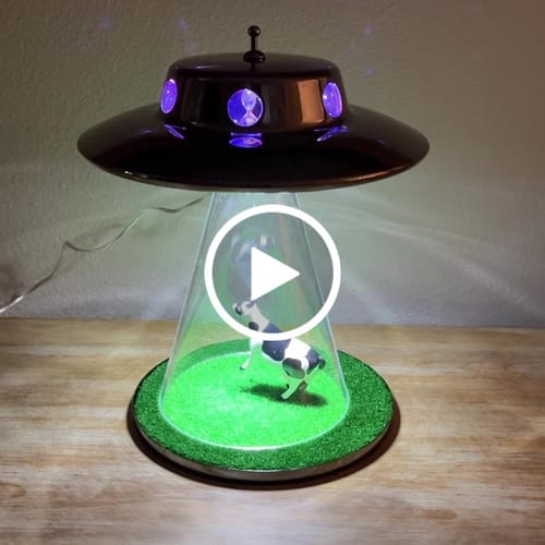 Customer video review of The Original Alien Abduction Lamp
