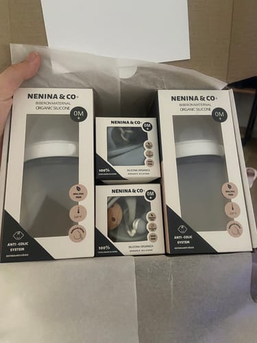 Customer photo review of Guardachupete + Chupete + Chupetero Spring Gris Nenina & Co