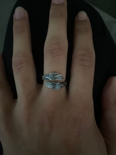 Customer photo review of Bague "Plume Entrelacé" argent