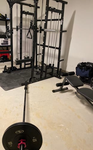 Customer photo review of Major Fitness SML07 All-In-One Home Gym Smith Machine
