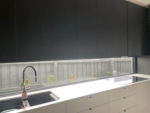 Customer photo review of Luxury White Lily Artificial Vertical Garden / Fake Green Wall 1m x 1m UV Resistant