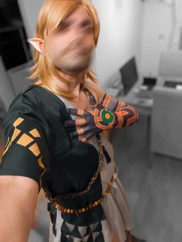Customer photo review of The Legend of Zelda: Tears of the Kingdom Link grün Kostüm Cosplay Kostüm Halloween Karneval Outfits