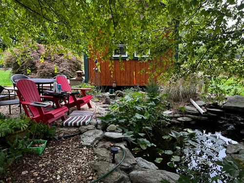 Customer photo review of DuraWeather Poly® King Size Folding Adirondack Chair