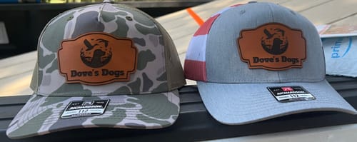 Customer photo review of Premium Custom Leather Patch Hats (Wholesale)