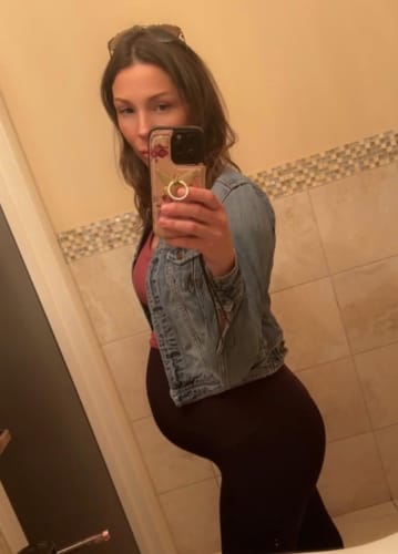 Kundenbewertung mit Foto zu Schwangerschafts Leggings
