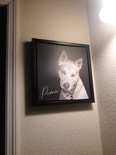 Customer photo review of Pet Art Canvas Wrap