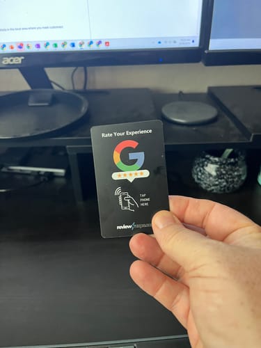 Customer photo review of Zappy Google Review Stand