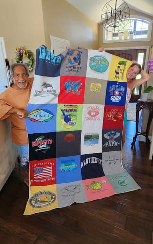 Customer photo review of Original Blanquilt™ / T Shirt Quilts