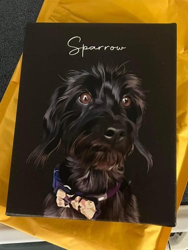 Customer photo review of Pet Art Canvas Wrap