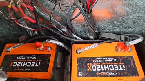 Customer photo review of iTECH120X (New 2025 Model) LiFePO4 12V Lithium Deep Cycle Battery with Bluetooth