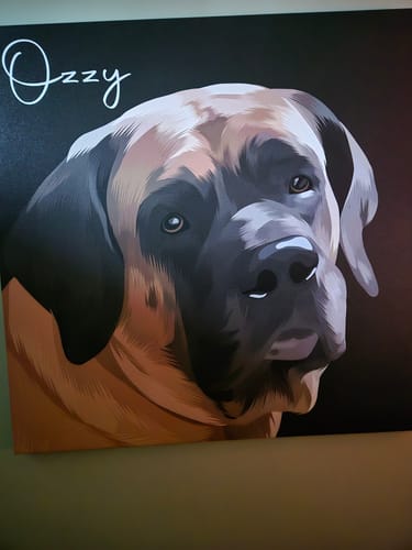 Customer photo review of Pet Art Canvas Wrap