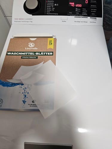 Customer photo review of Waschmittelblätter + 50 Extra GRATIS Wäschen