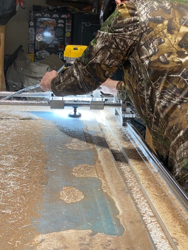 Customer photo review of Router Sled - Wood Slab Flattening Mill