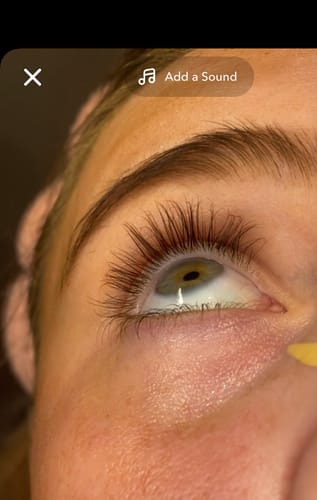 Customer photo review of Lash Growth Serum