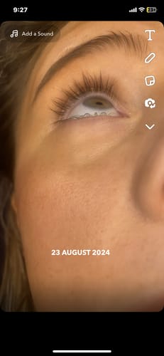 Customer photo review of Lash Growth Serum