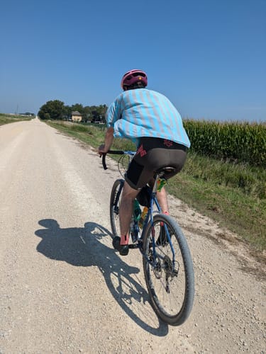 Customer photo review of Packhorse Cargo Bib - Men's - Olive - Black Mesh