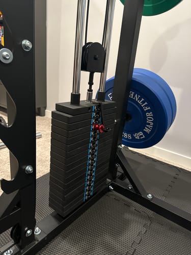 Customer photo review of Major Fitness Weight Stack Set