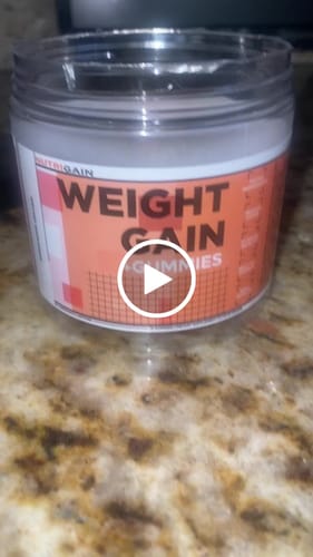 Customer video review of NutriGain Weight Gain Gummies