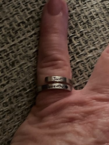 Customer photo review of Just Breathe Ring