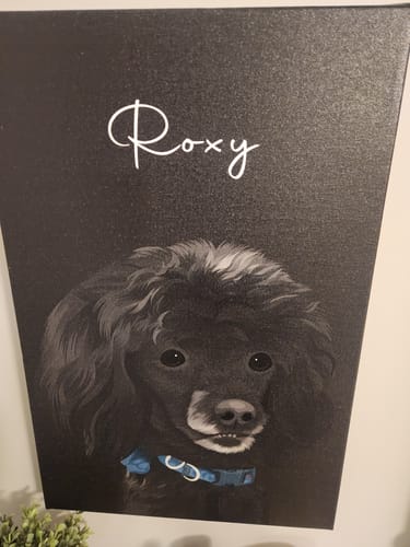 Customer photo review of Pet Art Canvas Wrap