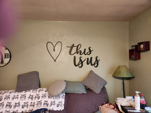 Gerry B. review of Custom Metal Heart Wall Art | Indoor Outdoor | Up to 46" | 20+ Color Options image 1 out of 1