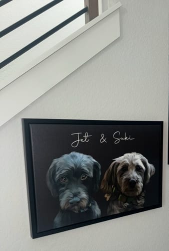 Customer photo review of Pet Art Canvas Wrap