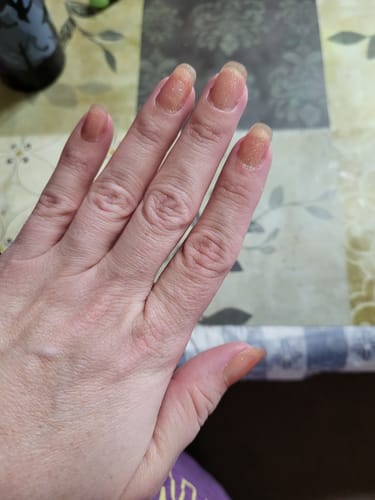 Customer photo review of Semicured UV gel nail sticker kit CS-032