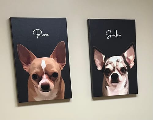 Customer photo review of Pet Art Canvas Wrap