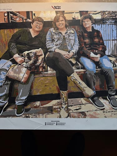 Customer photo review of CUSTOM PAINT BY NUMBER KIT