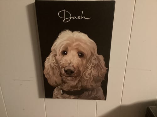 Customer photo review of Pet Art Canvas Wrap