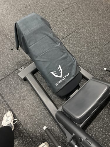 Customer photo review of Antibacterial Gym Towel: Phantom Satin Black