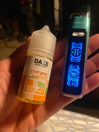 Customer photo review of 7 Daze Fusion Orange Cream Mango 30ml Nic Salt Vape Juice