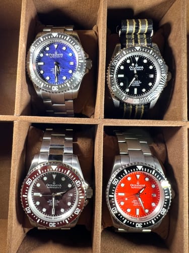 Customer photo review of Oceaneva Men's Deep Marine Explorer II1250M Pro Diver Watch Brown