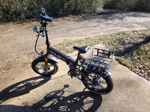 Customer photo review of Rear Basket for All Electric Bike