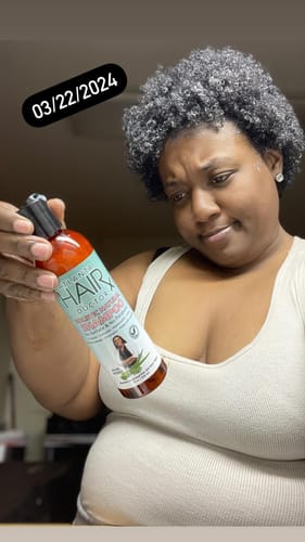 Customer photo review of NATURAL SHAMPOO & CONDITIONER - 8 fl oz