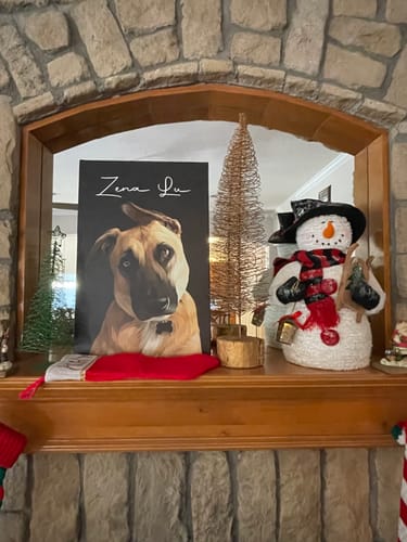 Customer photo review of Pet Art Canvas Wrap